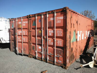 1 of 2 20' Shipping Containers