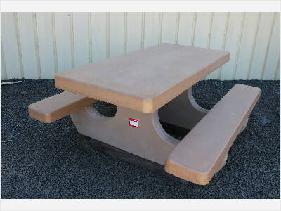 (4) Concrete Picnic Tables