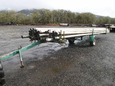 4in Irrigation Pipe + Trailer